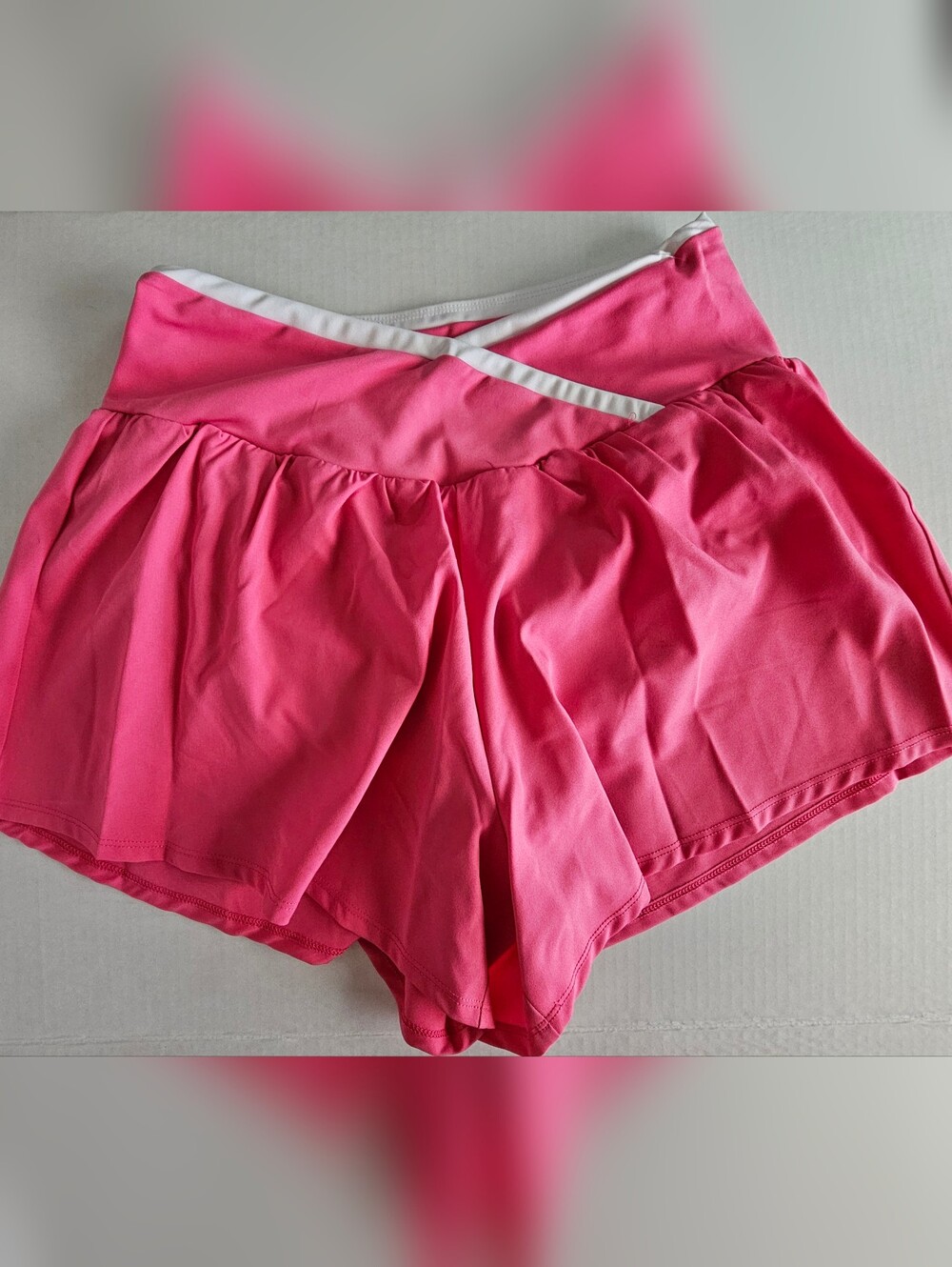 Juicy Couture Pink Athletic Short with White Trim
